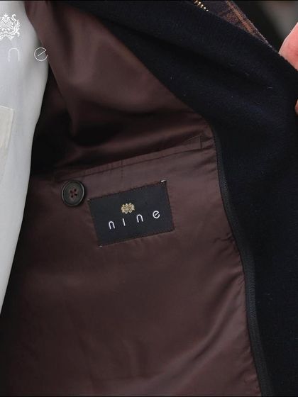 A look inside one of our jackets. The quality of the lining and the clean internal stitching are just as important as the exterior for ensuring comfort and durability.