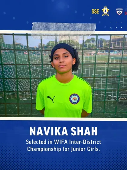 Breaking barriers and creating champions. We are proud to announce that our very own Navika Shah was selected for and played in the prestigious WIFA Inter-District Championship for Junior Girls.