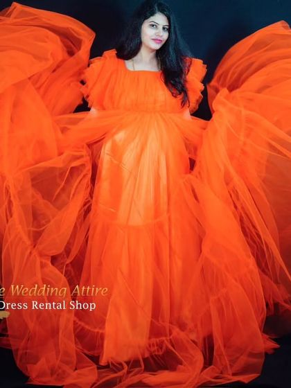 Pre Wedding Attire - Maternity Shoot Gown Rental Fairytale Ruffled Gowns photo 21