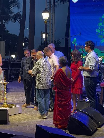 The official inauguration ceremony for the new public space at Bandra Fort. Our collaborative design effort has resulted in a venue that can host significant cultural events, adding a new dimension to Mumbai's public life.