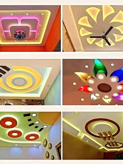 More awesome false ceiling designs to inspire you. I can create anything from a rainbow-colored flower to a sleek, modern pattern.