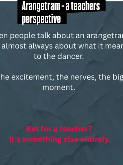 An Arangetram is always seen from the dancer's perspective, but for a teacher, it is something else entirely. It is the culmination of every class, correction, and conversation.