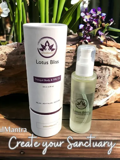 Create your sanctuary with this simple, elegant addition. The Lotus Bliss Tranquil Body & Spa Oil is designed not just to nourish your body, but to bring a sense of calm and beauty to your space.