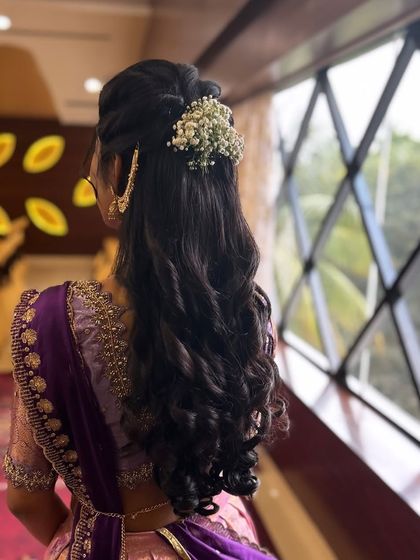 Ramya Gowda - Bridal & Occasion Hairstyling Reception & Engagement Styles photo 15