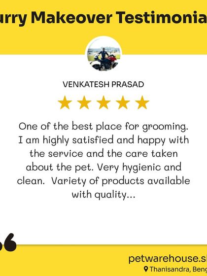 Pet Warehouse - Pet Grooming Services Words from Our Pet Parents photo 29