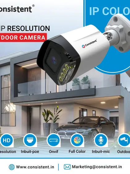 Our 8MP IP Color Outdoor Camera provides exceptional clarity for monitoring your property's exterior. It features an inbuilt Power-over-Ethernet (PoE) system for simple installation, full-color night vision, and an integrated microphone to capture both video and audio evidence.