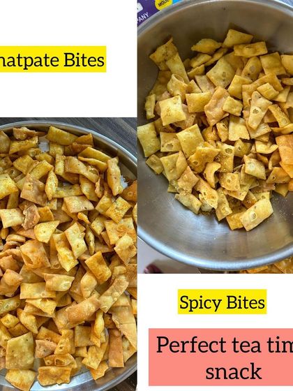 My Chatpate and Spicy Bites are the perfect tea time snack. These crispy, savory bites are full of flavor and impossible to resist.