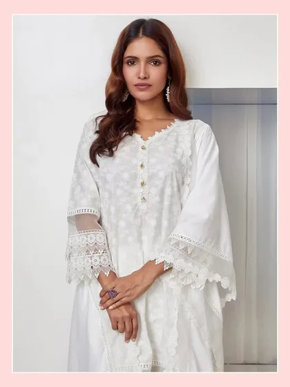 The details on the Ivy Kurta Set are what make it so special. The breathable cotton and airy silhouette make it a must-have for warm summer days.