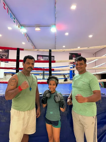 This is Sai, one of our young warriors. At just 11 years old, she shows incredible heart. Boxing is for everyone, *ladke-ladkiyan* (boys and girls), and it builds confidence that lasts a lifetime, inside and outside the ring.