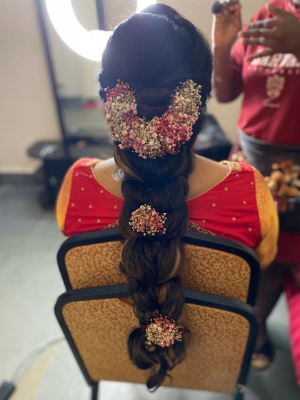 Shruthi - Bridal & Event Hairstyling Traditional South Indian Bridal Braids photo 20