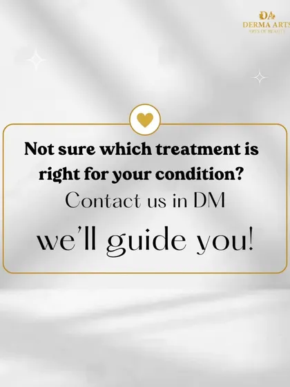 Not sure which pigmentation treatment is right for you? This graphic invites you to contact us for expert guidance on your skincare journey.