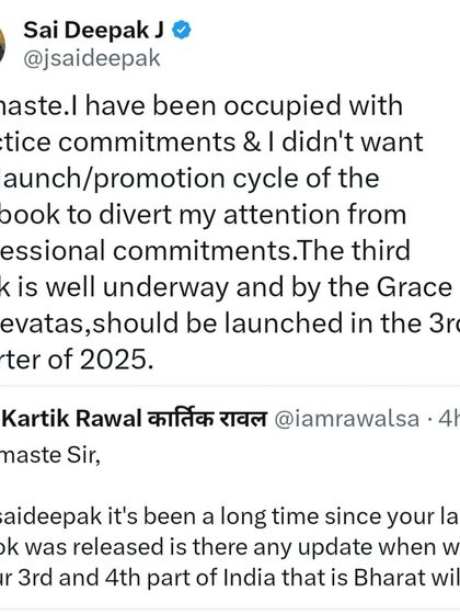 An update on the third book in the series. I am balancing my professional commitments as a litigator with my writing, and I expect to launch the next volume in the third quarter of 2025.