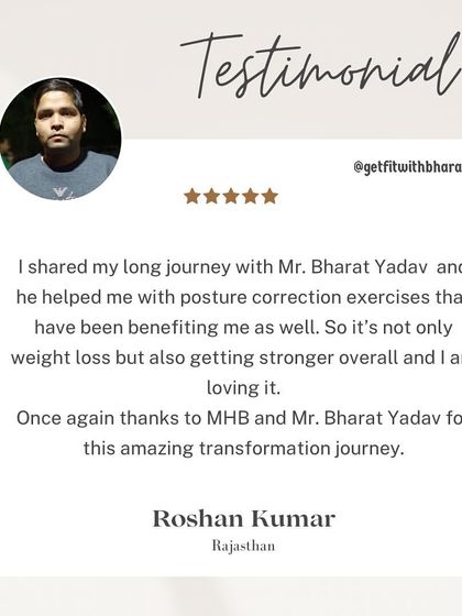 It's not just about weight loss, but also getting stronger overall with posture correction exercises.