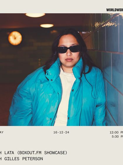 My feature graphic for the Worldwide FM show. It was a huge moment to have my sound broadcasted on such an influential global platform.