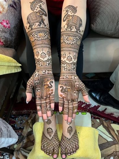 Kanha Mehandi - Bridal Mehndi Complete Bridal Packages (Hands & Feet) photo 4
