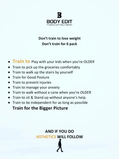 Our philosophy is simple: train for the bigger picture. We focus on building strength for life, so you can play with your kids, carry groceries without strain, and stay independent and active for years to come.