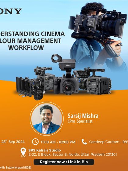 An offline workshop in collaboration with Sony on "Understanding Cinema line" color management workflow, hosted at my studio with a Sony CPro Specialist.