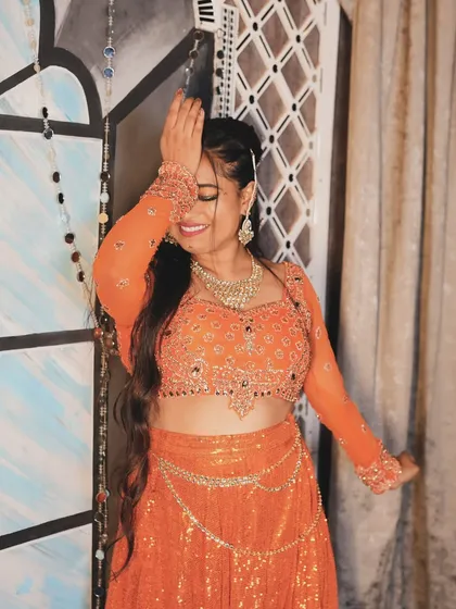 A laughing, candid moment. Photoshoots are hard work but also so much fun.