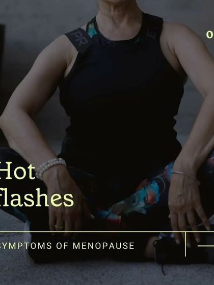 A visual representation of hot flashes, a common menopausal symptom.