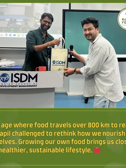 In an age where our food often travels over 800 km to reach us, Kapil challenged the audience to rethink how we nourish ourselves. Growing our own food brings us closer to a healthier, more sustainable lifestyle.