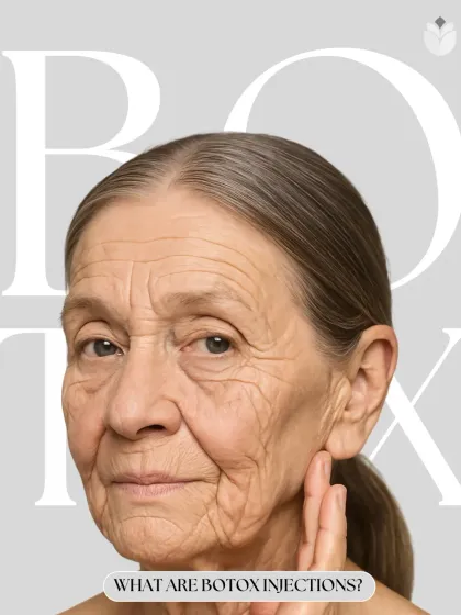 This graphic provides a simple answer to "What is Botox?". It's a non-surgical treatment that relaxes facial muscles to smooth out wrinkles. The procedure is quick, and the results, which last for several months, leave you looking like a fresher version of yourself.