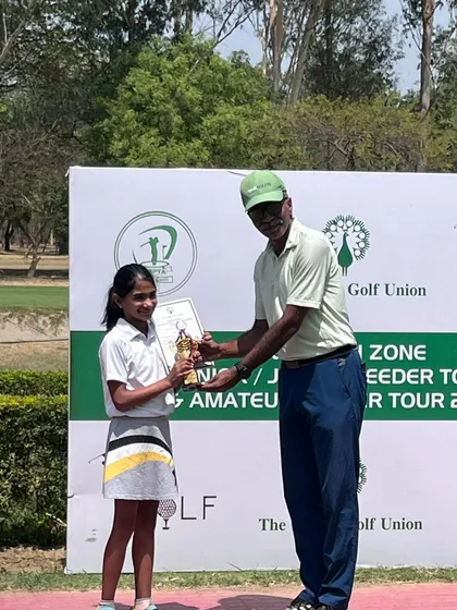 Aaradhya Rawat also winning her category at the IGU Feeder in Meerut.