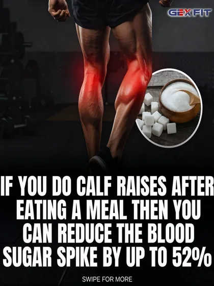 Here is a simple, science-backed way to help manage your body's response to a meal. Performing simple calf raises after eating uses your muscles as glucose sponges, helping to reduce blood sugar spikes and improve metabolic health.