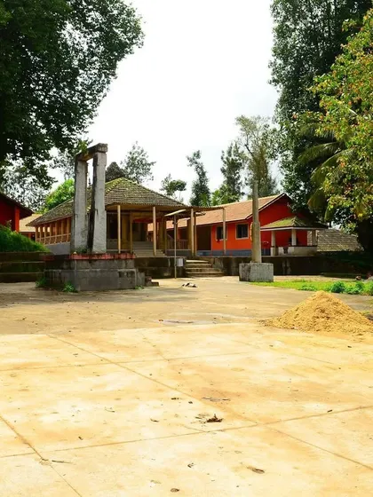This temple in Angadi, Chikmagalur, is believed to be the origin of the Hoysala dynasty. The folklore of the founder Sala fighting a tiger is carved in stone in many Hoysala temples.