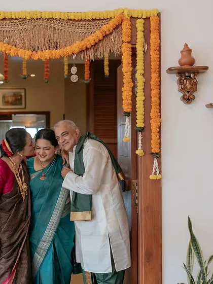 These are the moments that truly matter. A quiet, unposed hug between a bride and her parents at their home in Goa, filled with so much love and emotion. This is the kind of real, honest photography I strive to create.