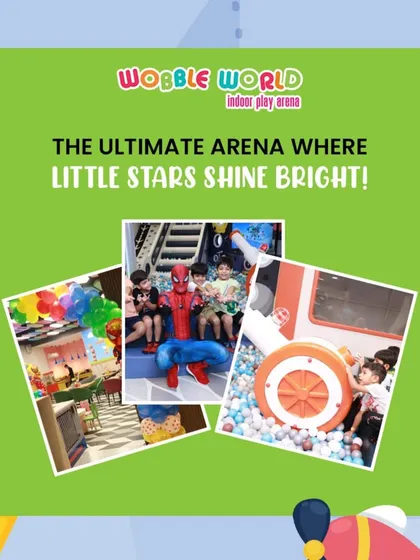 A collage showing our little stars shining bright. From meeting Spiderman to enjoying the ball pit, birthday parties here are full of action.