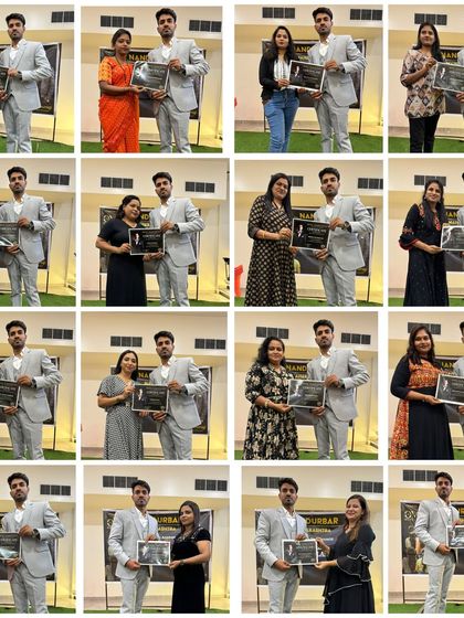 A collage of all the students from my 4-day masterclass in Nandurbar, Maharashtra, receiving their certificates.