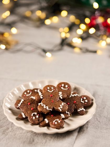 Our adorable Gingerbread Cookies are a must-have for Christmas. Spiced with ginger and cinnamon, these little guys are decorated by hand and are sure to bring a smile to your face.