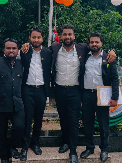 A group photo with fellow lawyers on Independence Day.