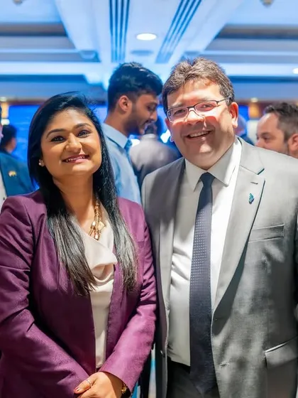 With the Governor of Piauí, Brazil. It was an honor to be part of this significant international event.