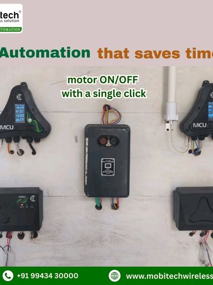 The control panel for our motor automation system, featuring MCU units that allow you to turn motors on and off with a single click from your phone.