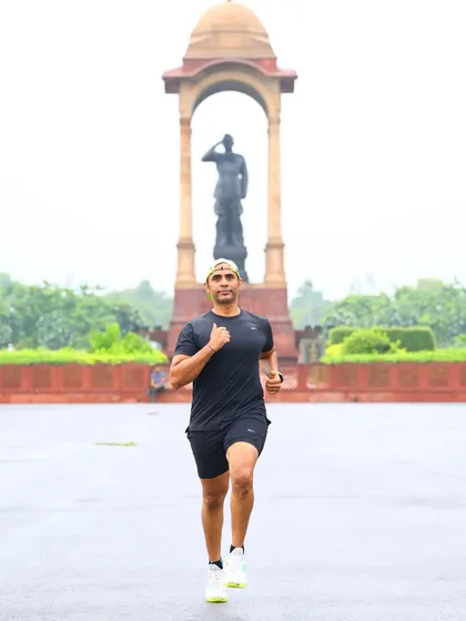 A frontal shot of me running near the National War Memorial. Our training grounds are some of the most inspiring locations in the country.