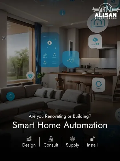 If you are renovating or building, I provide a complete end-to-end service. I design, consult, supply, and install your entire smart home automation system for seamless integration.