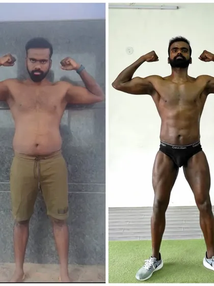 This is what 12 weeks of pure dedication looks like. Deepak, a software engineer, lost 15 kgs and completely transformed his physique. He pushed past his limits, ignored the doubters, and proved what's possible when you commit.