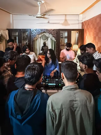 My workshops are always interactive. It’s a jam session where we huddle around the Pioneer CDJs and mixers, and I walk you through the techniques I use for live sets. It’s a real, hands-on experience for everyone involved.