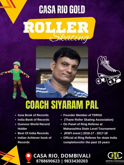 We are proud to have Guinness World Record holder Siyaram Pal as our roller skating coach. He brings an unparalleled level of expertise and inspiration to our skating program.