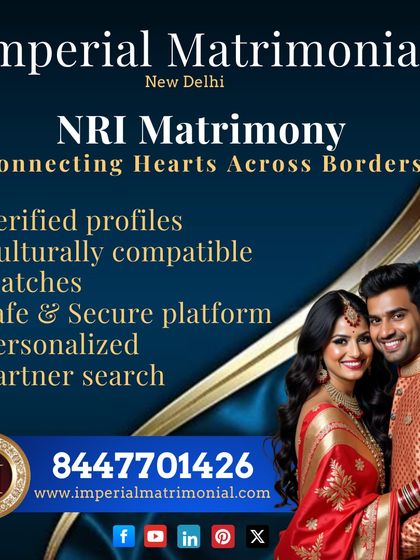 We connect hearts across borders with our safe, secure, and personalized NRI partner search. Our focus on culturally compatible matches ensures a strong foundation for your relationship.