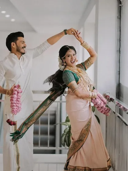 Capturing the joy of the wedding day. The groom's look was kept clean and traditional, allowing his happiness to shine through.