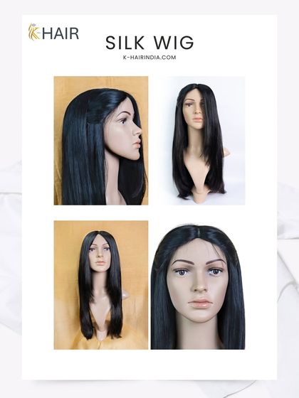 Showcasing our Silk Wig. The silk base is prized for creating the most realistic scalp appearance, as if the hair is growing directly from your head.