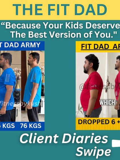 The FIT DAD program is for busy working dads who want to lose fat sustainably without crash dieting. This is for dads who want to lead by example and inspire their kids. Here are some of our successful clients like Supreet, Jatin, Syed, Nagraj, and Deepak.