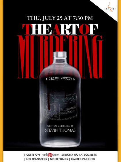 The poster for "The Art of Murdering: A Crime Musical."
