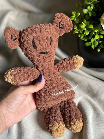 Our handmade version of Mr. Bean's Teddy. It's a nostalgic and heartfelt gift for anyone who grew up watching the show.