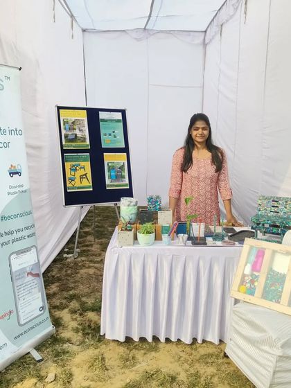 Our co-founder Sonal at the MCD campaign launch event. We are always grateful for opportunities to partner with organizations that share our environmental goals.