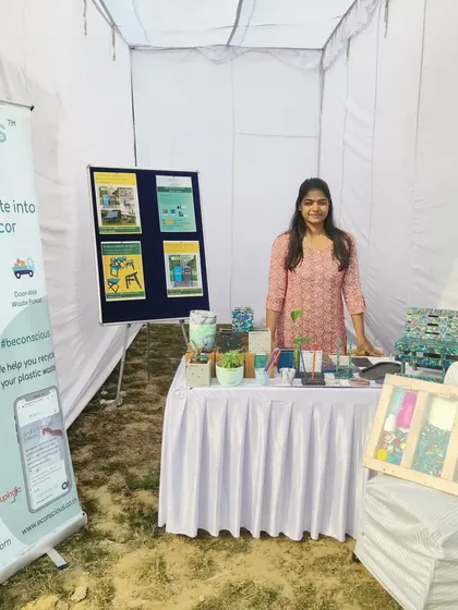 Our co-founder Sonal at the MCD campaign launch event. We are always grateful for opportunities to partner with organizations that share our environmental goals.