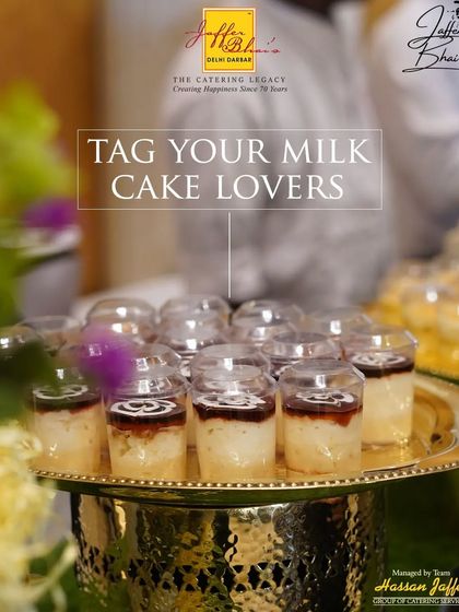 A dessert that is loved by all. This tray of our creamy milk cake dessert cups is a perfect addition to any celebration, offering a taste of rich, traditional sweetness.