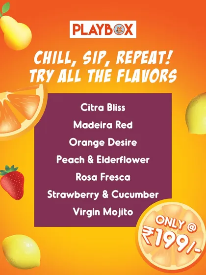 Our menu of refreshing mocktails. We offer a variety of fruity flavors for both kids and adults to enjoy.